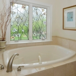 bathtub with window